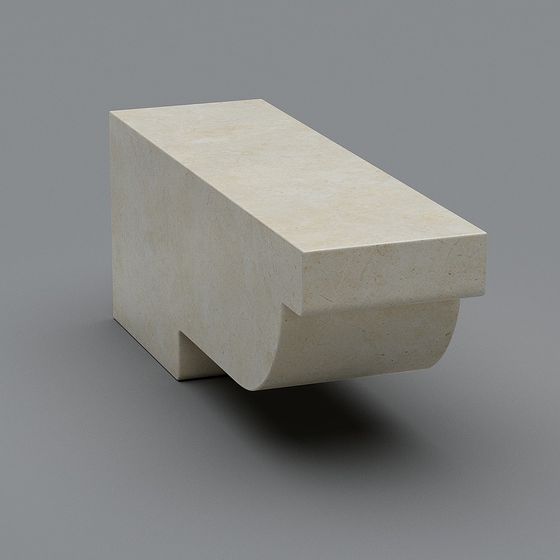 Minimalist Bench 3D model