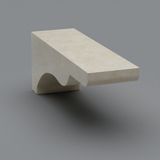 Suspended Stone Stool 3D model
