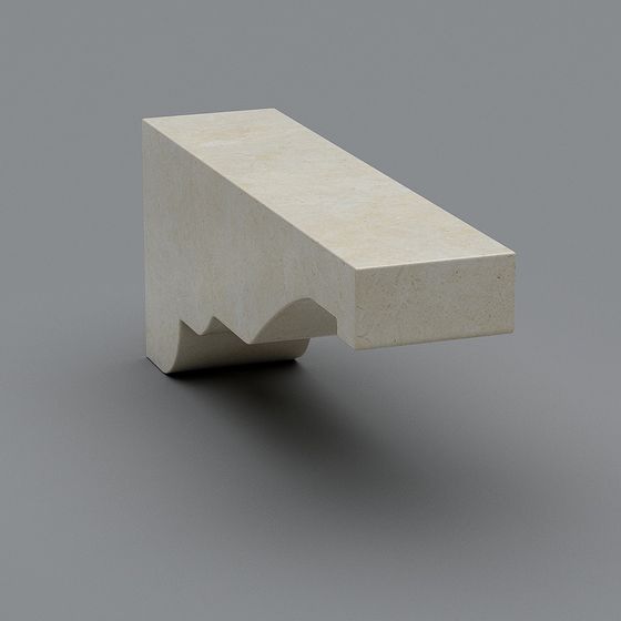 Suspended Stone Stool 3D model