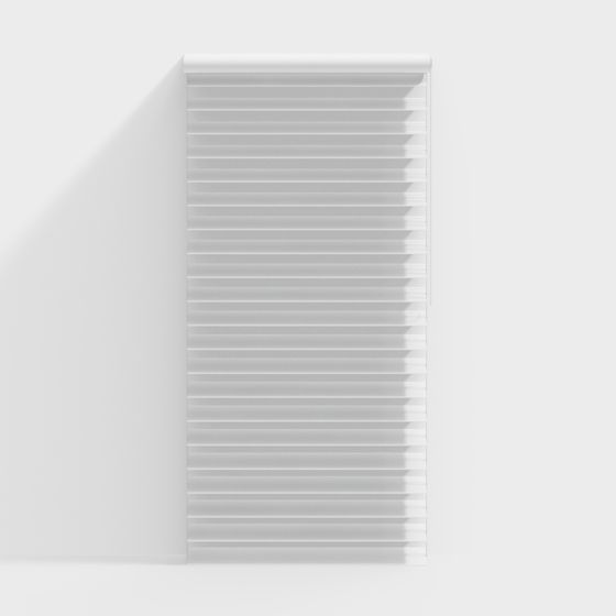 Minimalist Low-Poly Louvered Shutter 3D Model