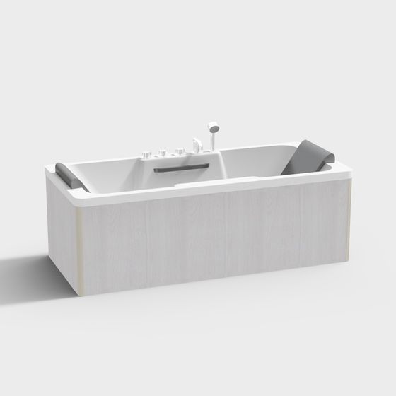 Luxury XM2018A Bathtub 3D Model for Spa-Like Bathrooms