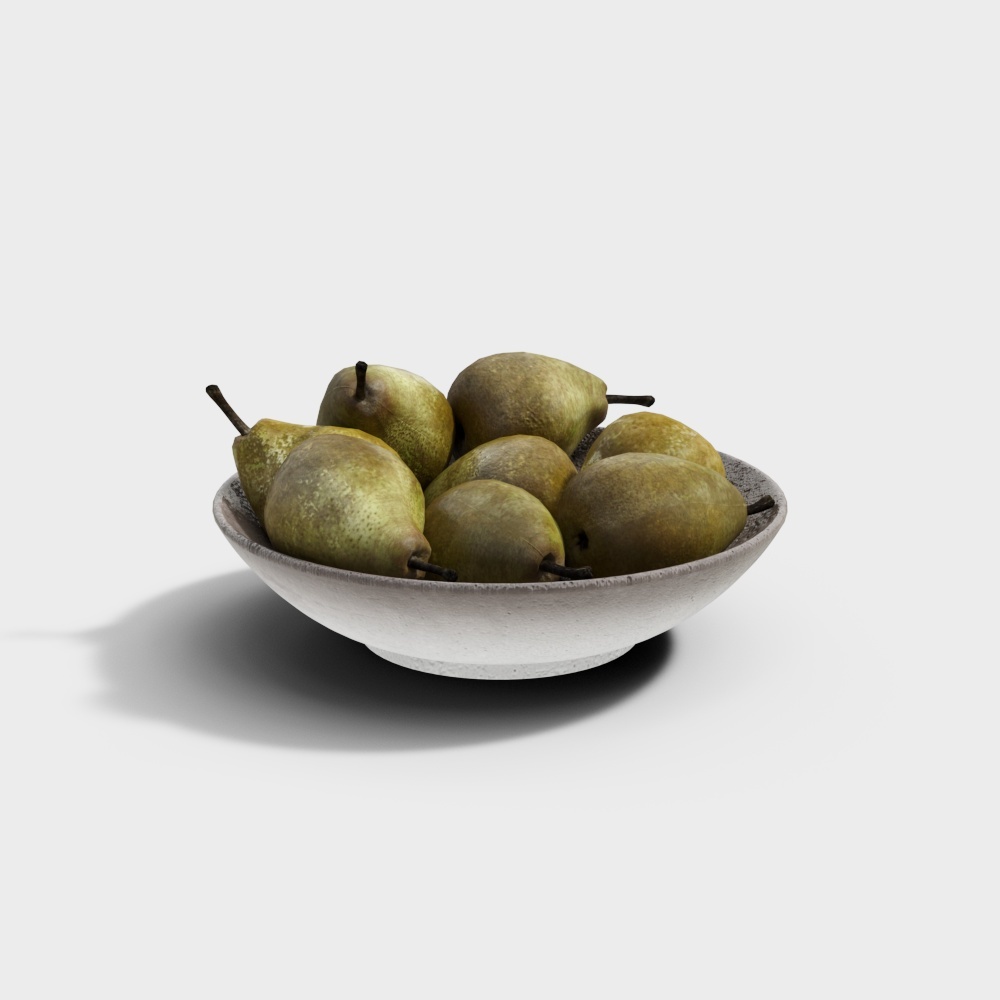 Rustic Fruit Bowl 3D model