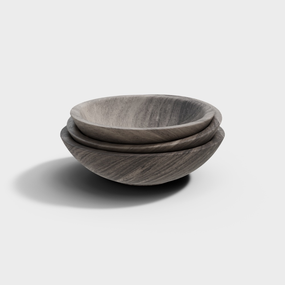 Wooden bowl ornament - wx