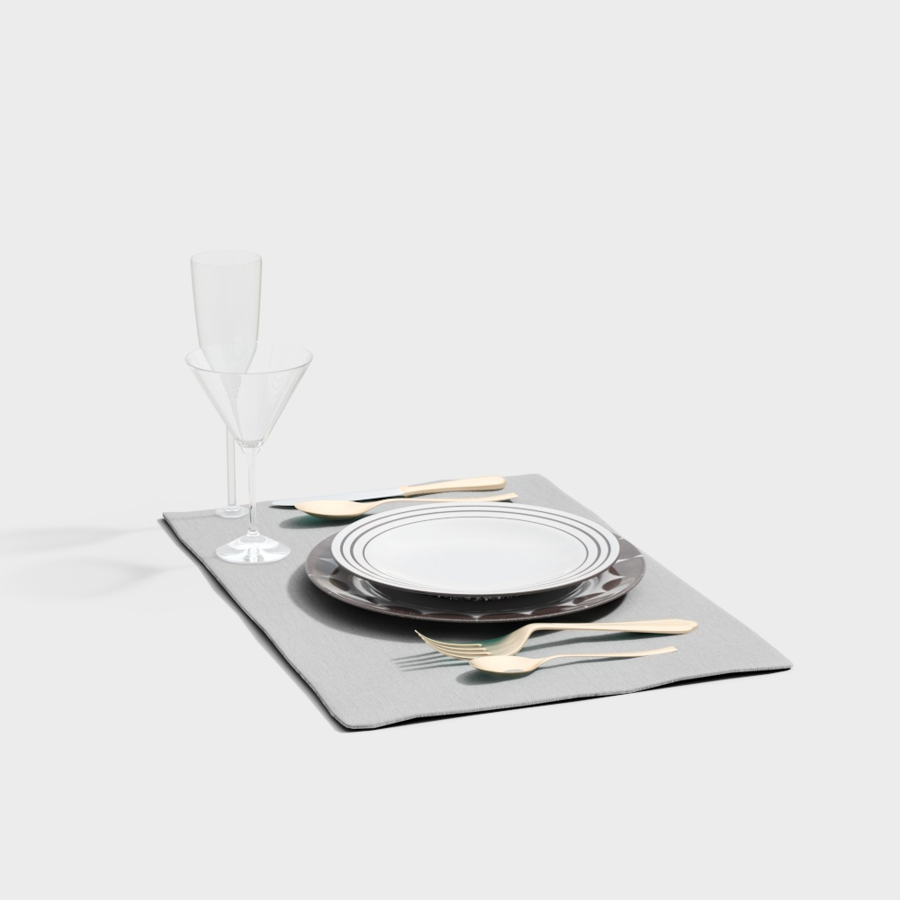 モダンなランチョンマット