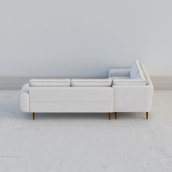 Modern Minimalist Sofa 3D model