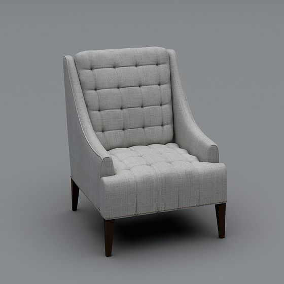 Elegant Minimalist Armchair 3D model