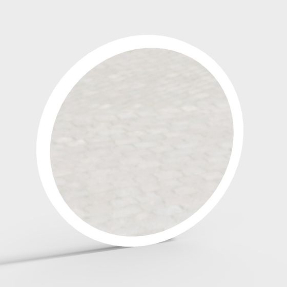 Decorative Mercury Mirror 3D Model in Gray Finish