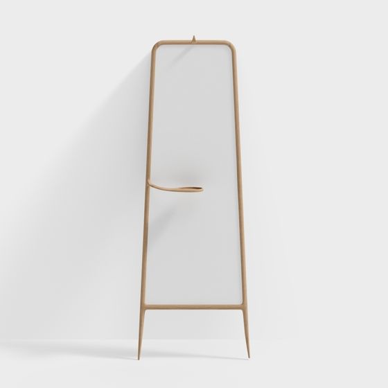 Minimalist Standing Mirror 3D model