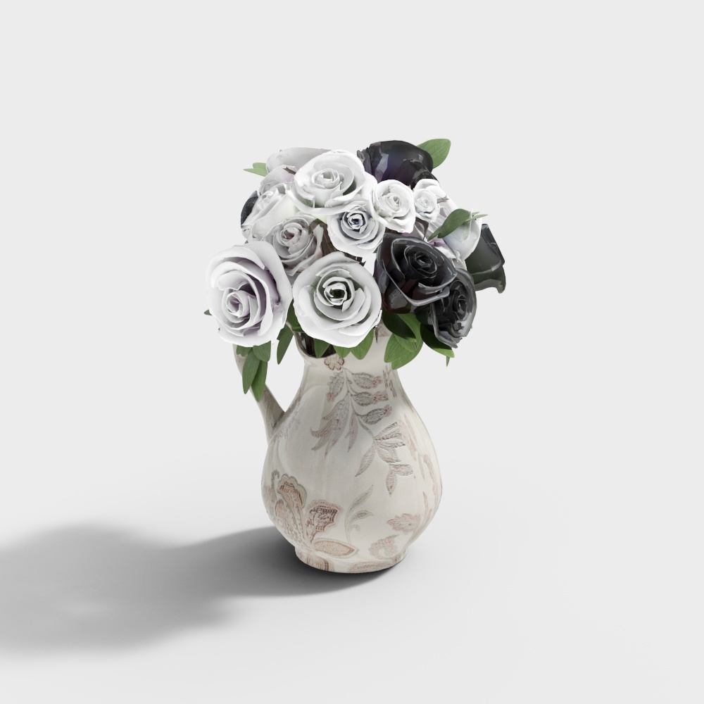 Elegant Vase 3D Model – Low Polygon Ceramic Design