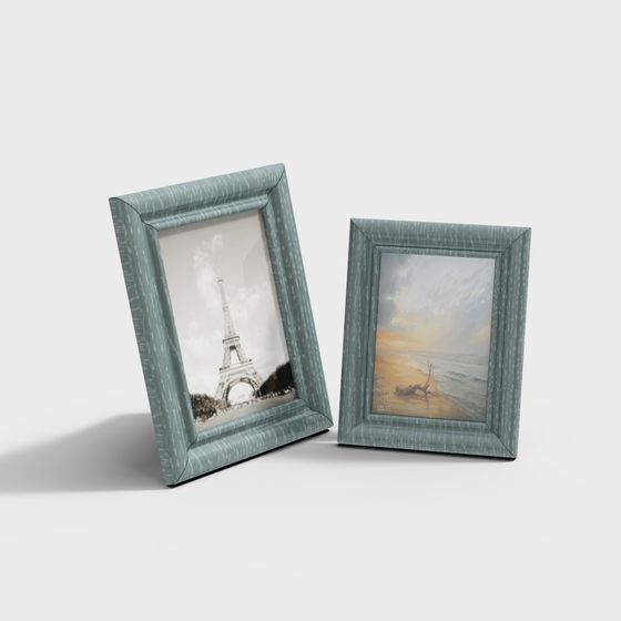 Elegant Vintage Frame 3D model for Interior Projects