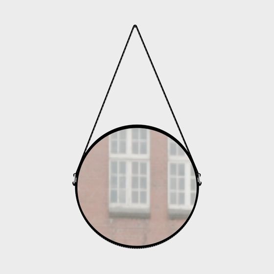 Stylish Hanging Round Mirror 3D model