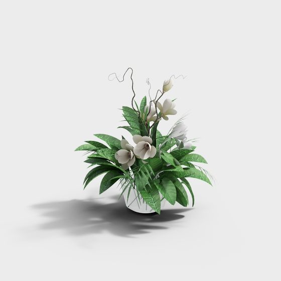 Floral Harmony 3D model for Creative Projects