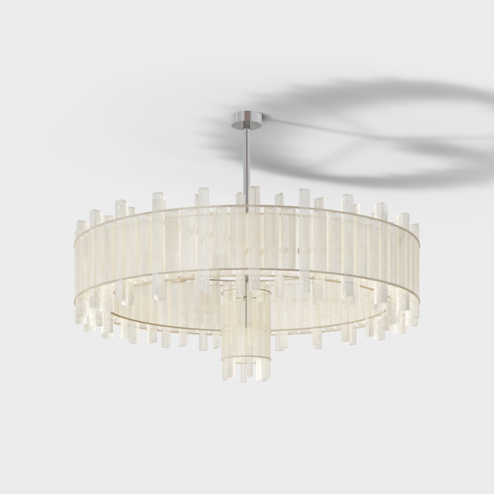 Stunning Low-Poly Pendant Light 3D model