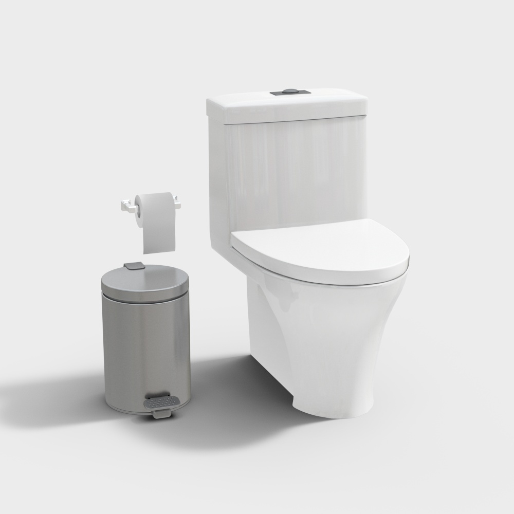 There is a living-toilet-toilet combination