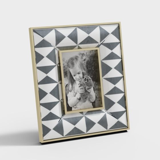 Geometric Art Frame 3D model