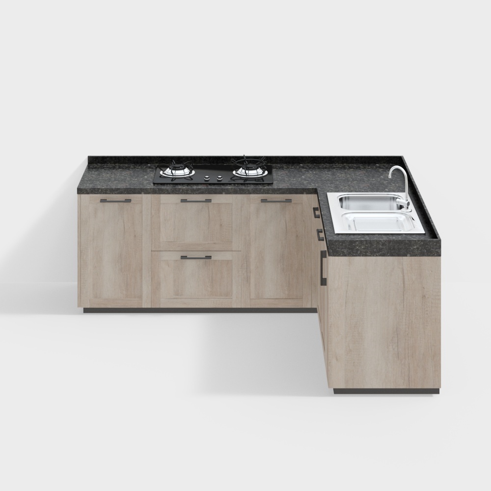 Cabinet floor cabinet combination