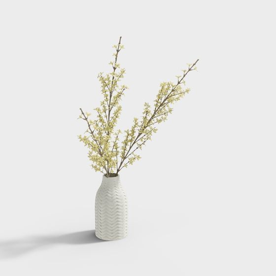 Spring Vase 3D model for Creative Projects
