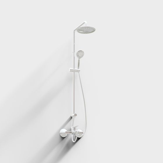 Minimalist Shower System 3D model