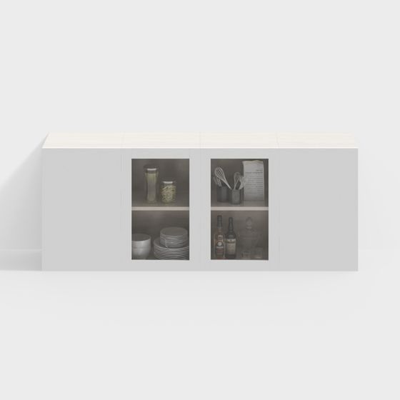 Kitchen Cabinet 3D Model for Interior Design
