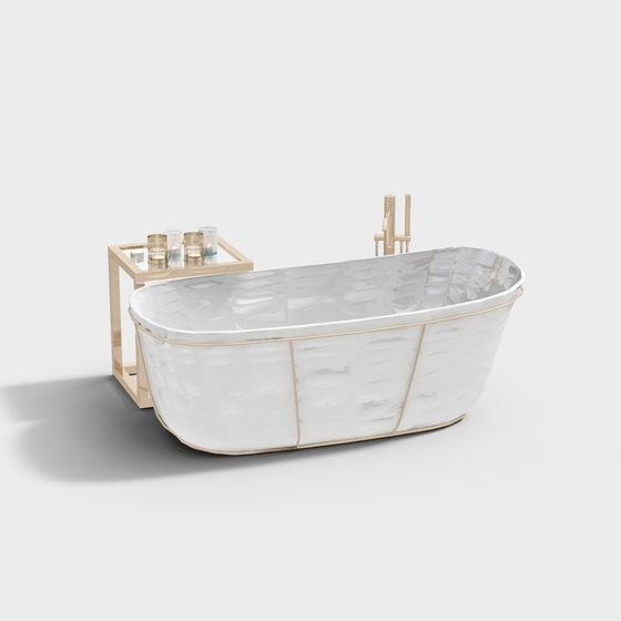 Elegance Retreat 3D Bathtub Model