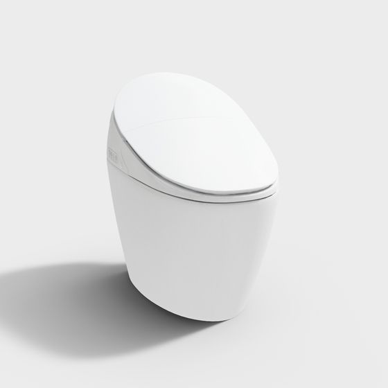 Smart Toilet 3D model - Modern Minimalist Design
