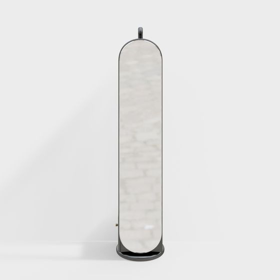 Stylish Full-Length Mirror 3D Model for Modern Spaces
