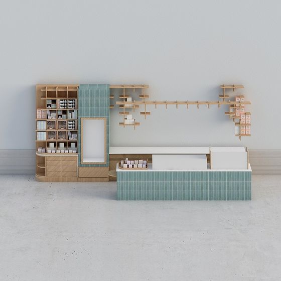 Urban Oasis Reception 3D model for Modern Spaces