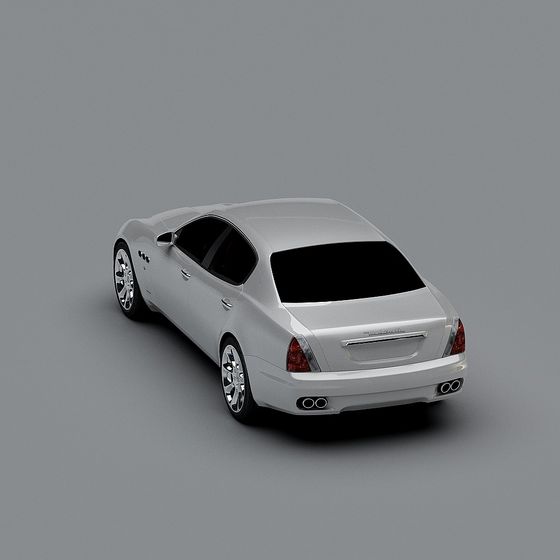 Maserati Quattroporte 3D model - Low Poly Design