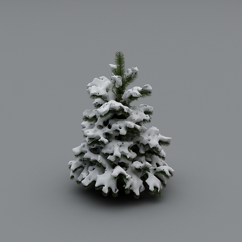 Charming Christmas Tree 3D model for Winter Scenes