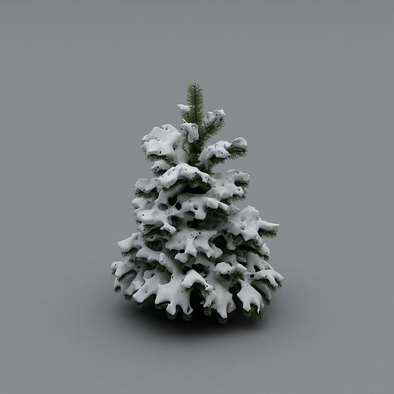 Charming Christmas Tree 3D model for Winter Scenes