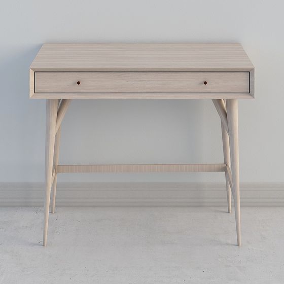 Mid-Century Modern Desk 3D model for Creative Projects