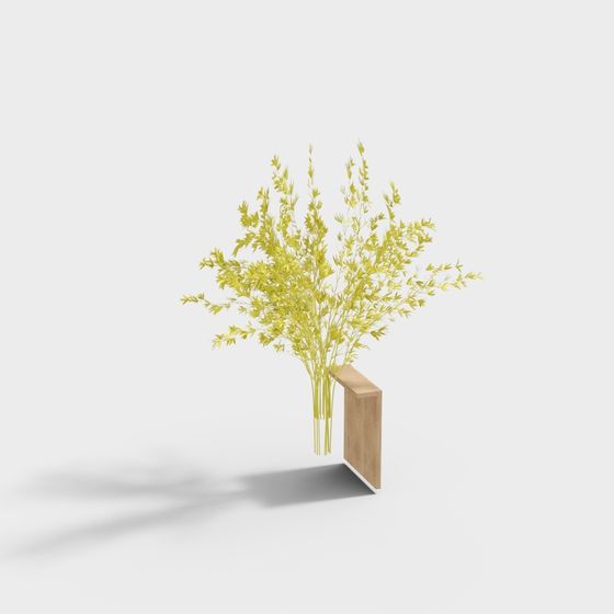 Hanging Green Plant 3D model for Creative Spaces