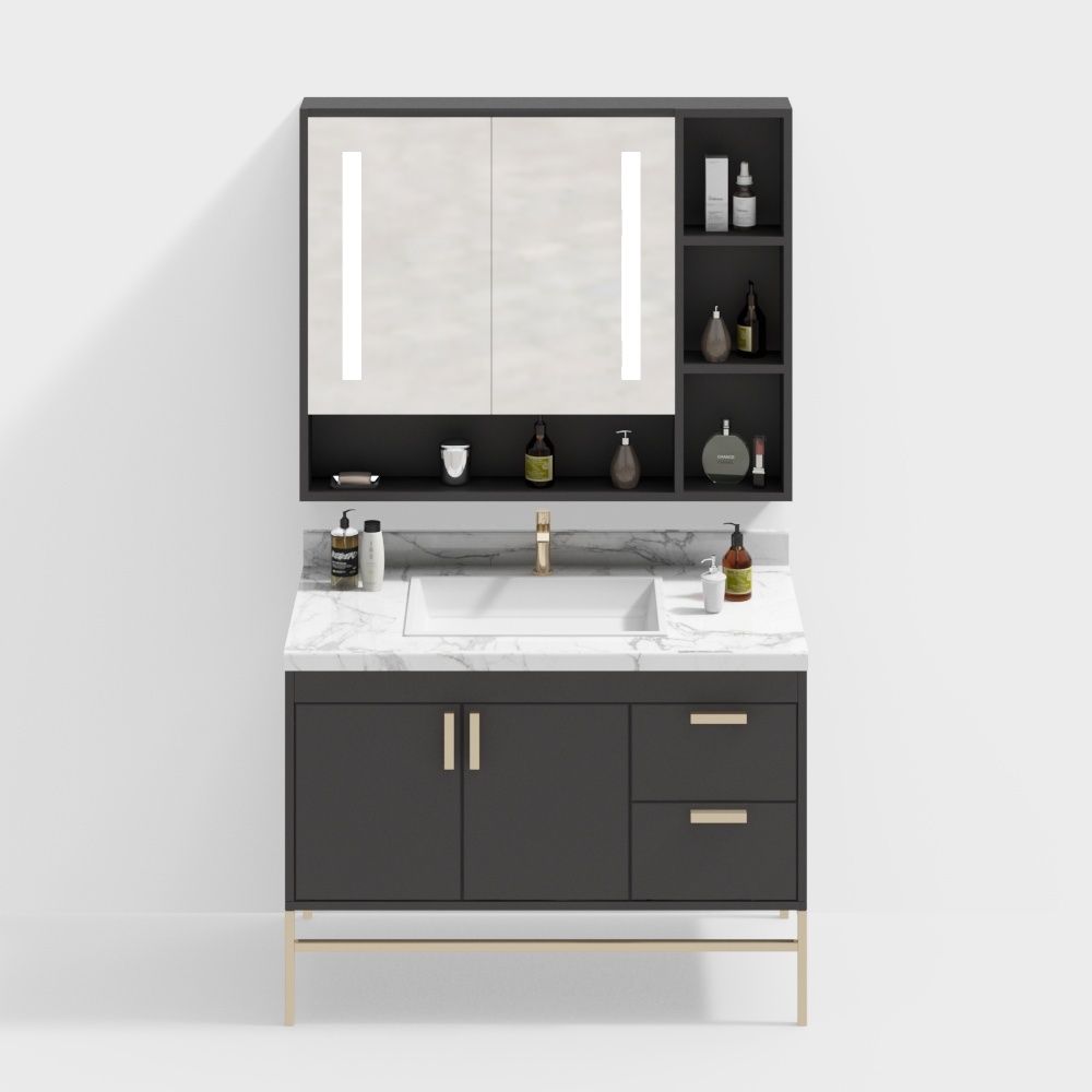 洗面所のキャビネット