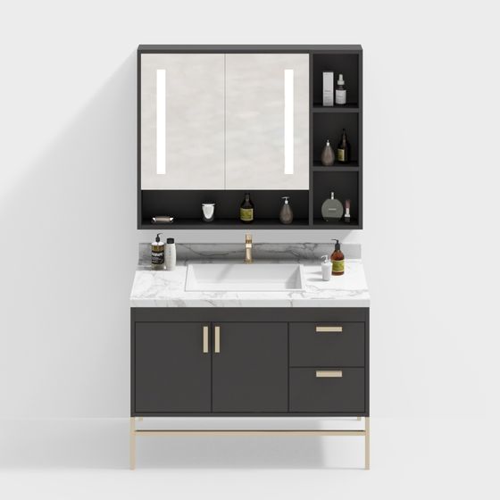 洗面所のキャビネット