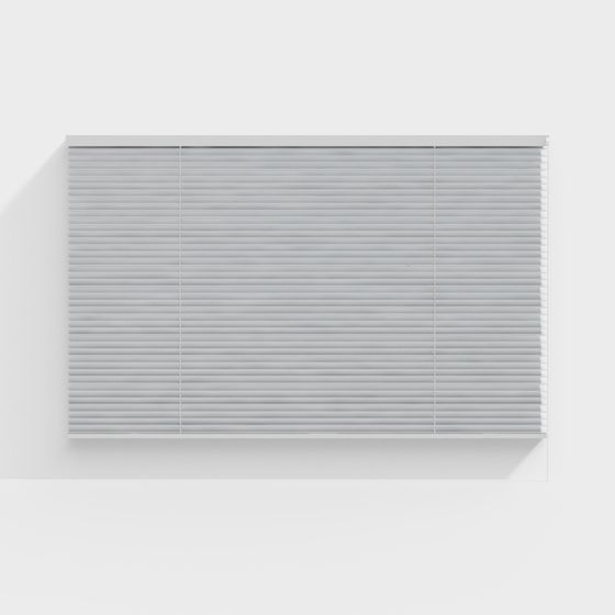 Stylish Louvered Window 3D model for Modern Interiors