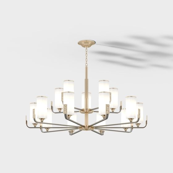 Elegance Chandelier 3D model for Sophisticated Interiors