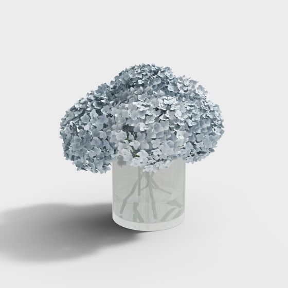 Hydrangea Bouquet 3D model for Creative Projects