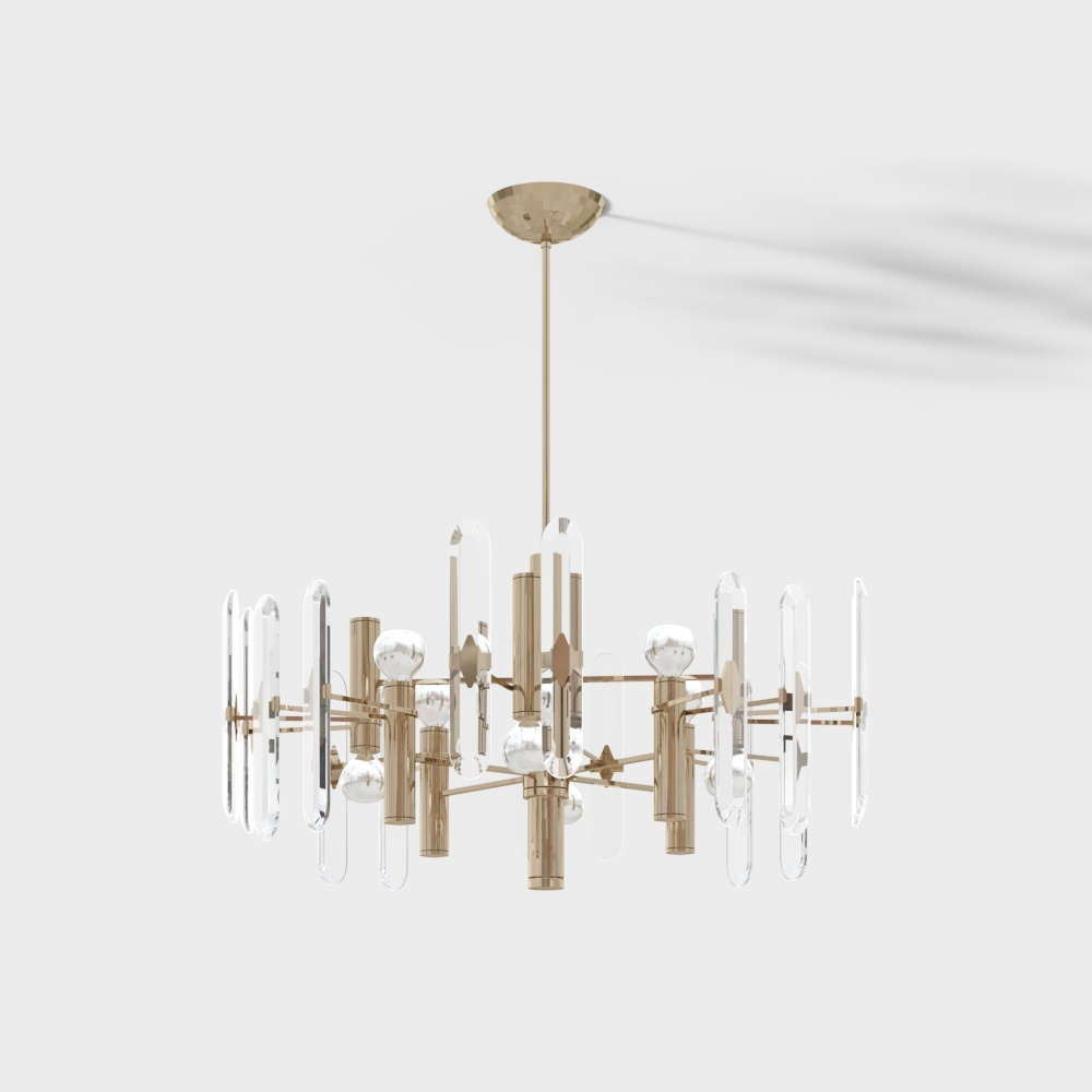 Modern light luxury chandelier 2-Qichuang Youju