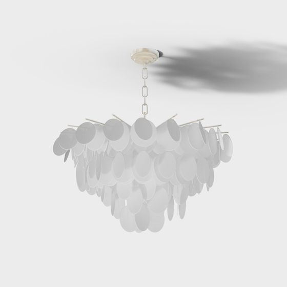 Modern Low-Poly Chandelier 3D model
