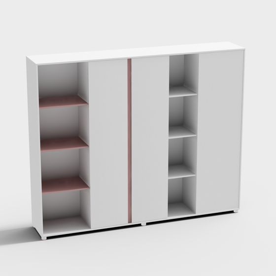 Modern Minimalist Bookshelf 3D model