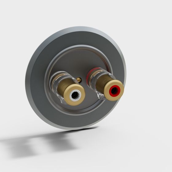 Unique Low-Poly Style 3D Model with Gold Accents