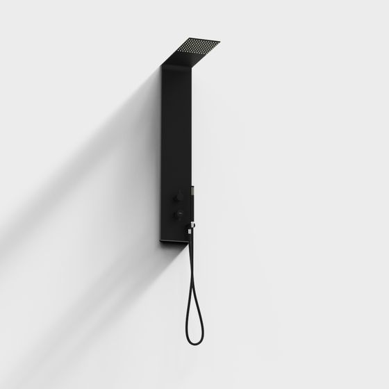 Minimalist Shower System 3D model