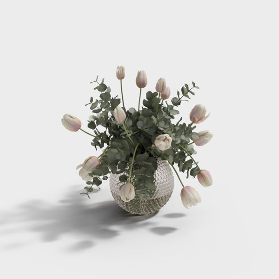 Spring Bouquet 3D Model