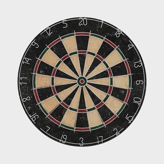 Retro Dartboard 3D Model
