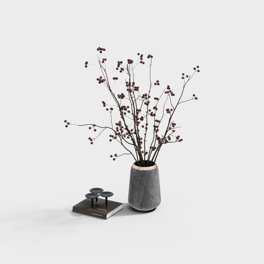 New Chinese vase floral ornaments