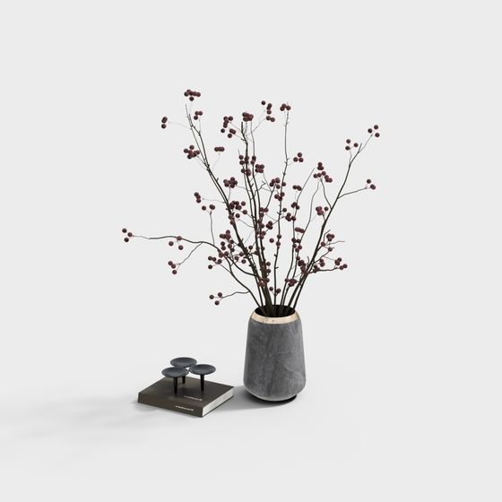 Winter Serenity Vase 3D model