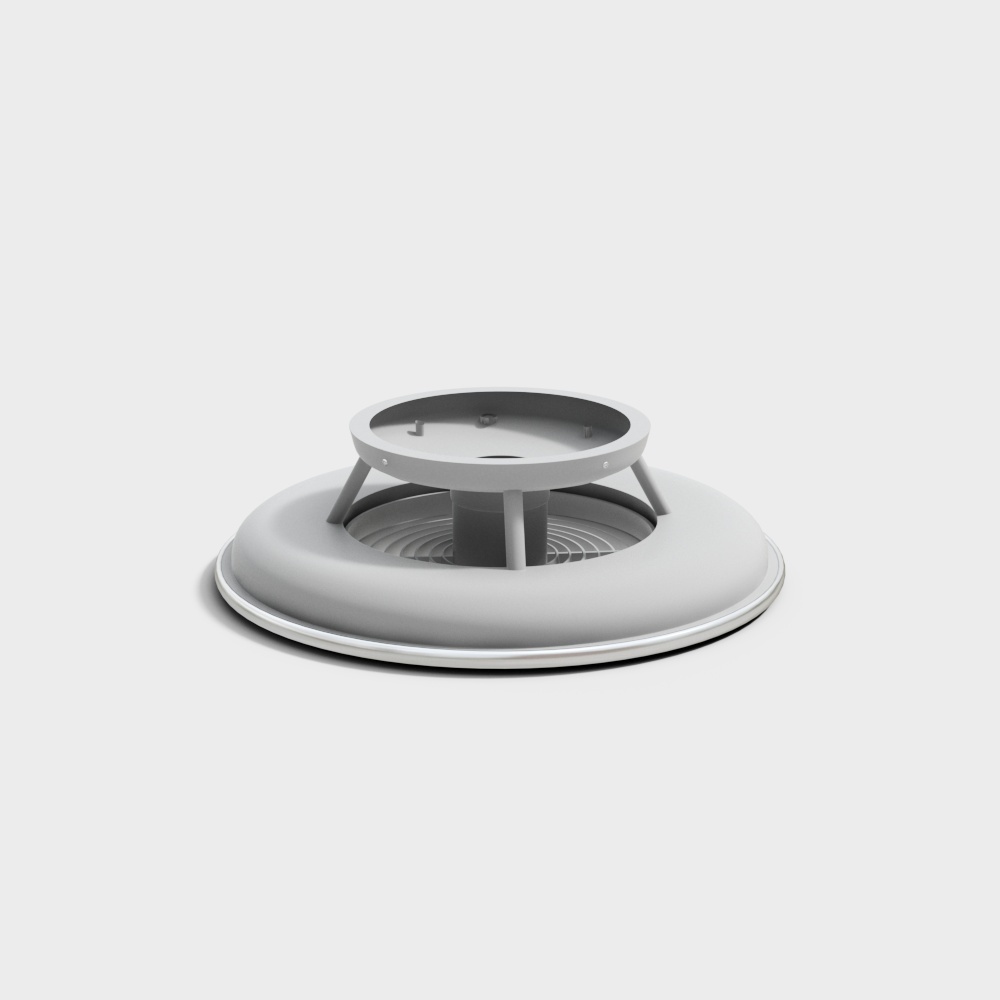 Sleek Low-Polygon Disk Stand 3D model