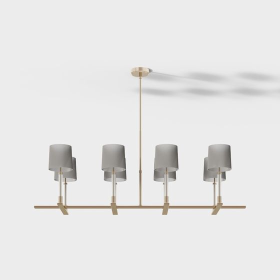 Linear Elegance Chandelier 3D model