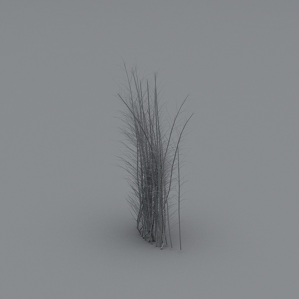 Unique Low Poly Grass 3D Model
