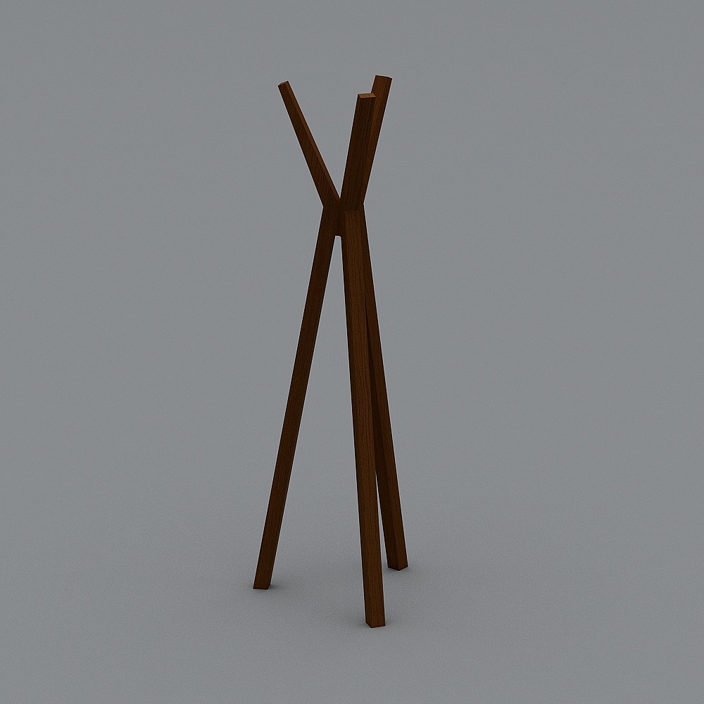 Crosswood Rack 3D model for Modern Aesthetics